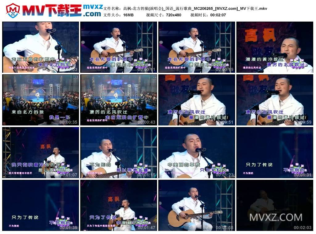 高枫-北方的狼(演唱会)_国语_流行歌曲_MC206265